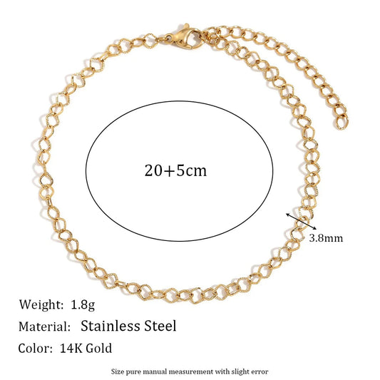 Golden Lattice Anklet
