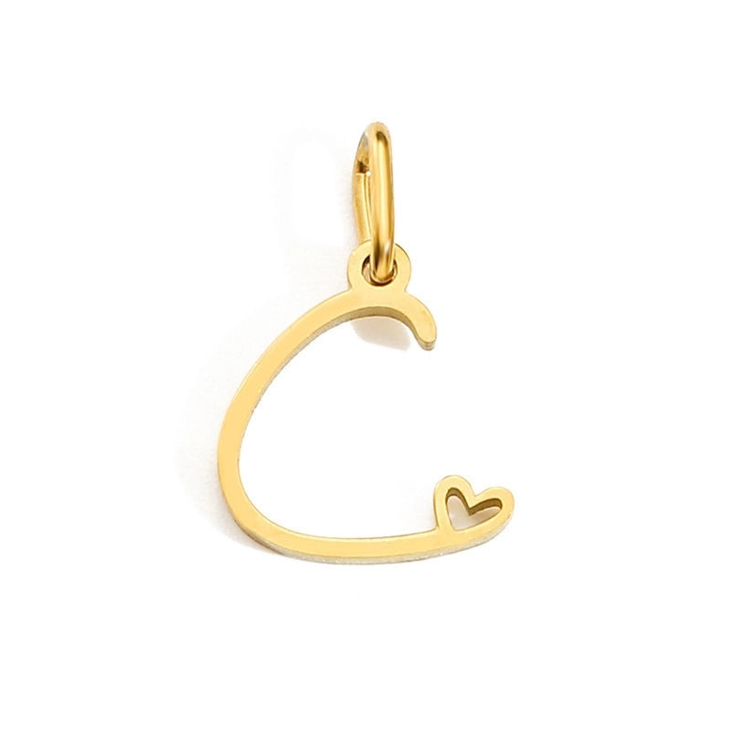 Cursive Alphabet with Hearts