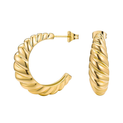 Croissant Hoops - April - It Girl Vibe