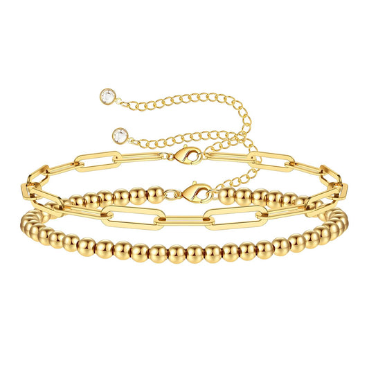 Golden Glow Duet Bracelet - April - It Girl Vibe