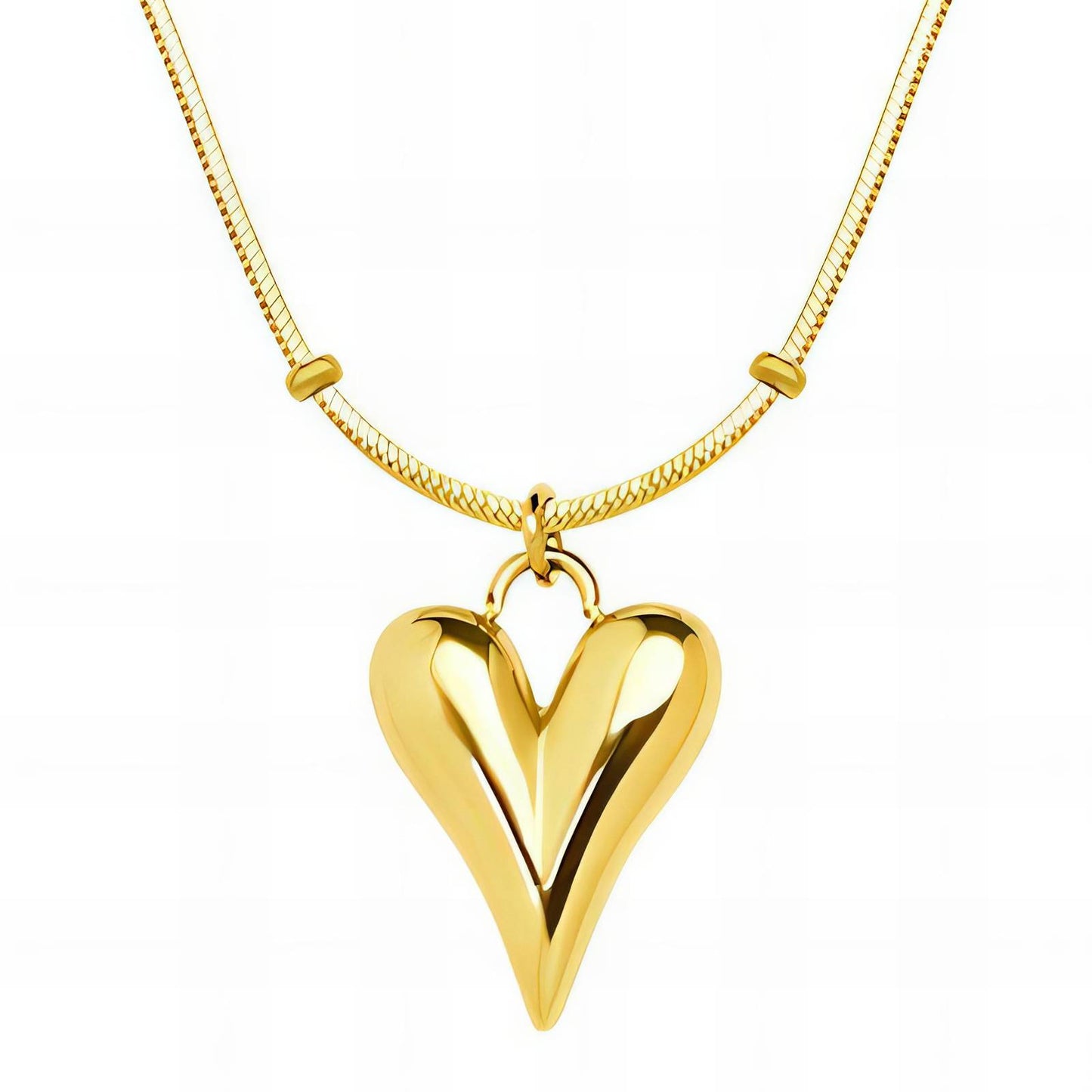 Little Hearts - 18K Gold Plated Stainless Steel "Hearts" Necklace - April - It Girl Vibe