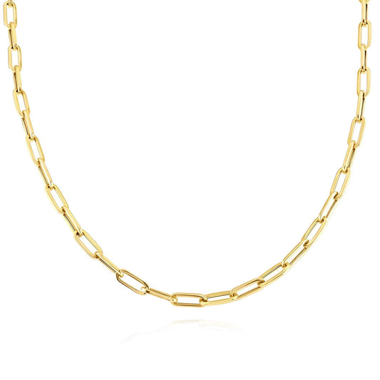 Paper Clip Chain- The Golden Link-Up - April - It Girl Vibe